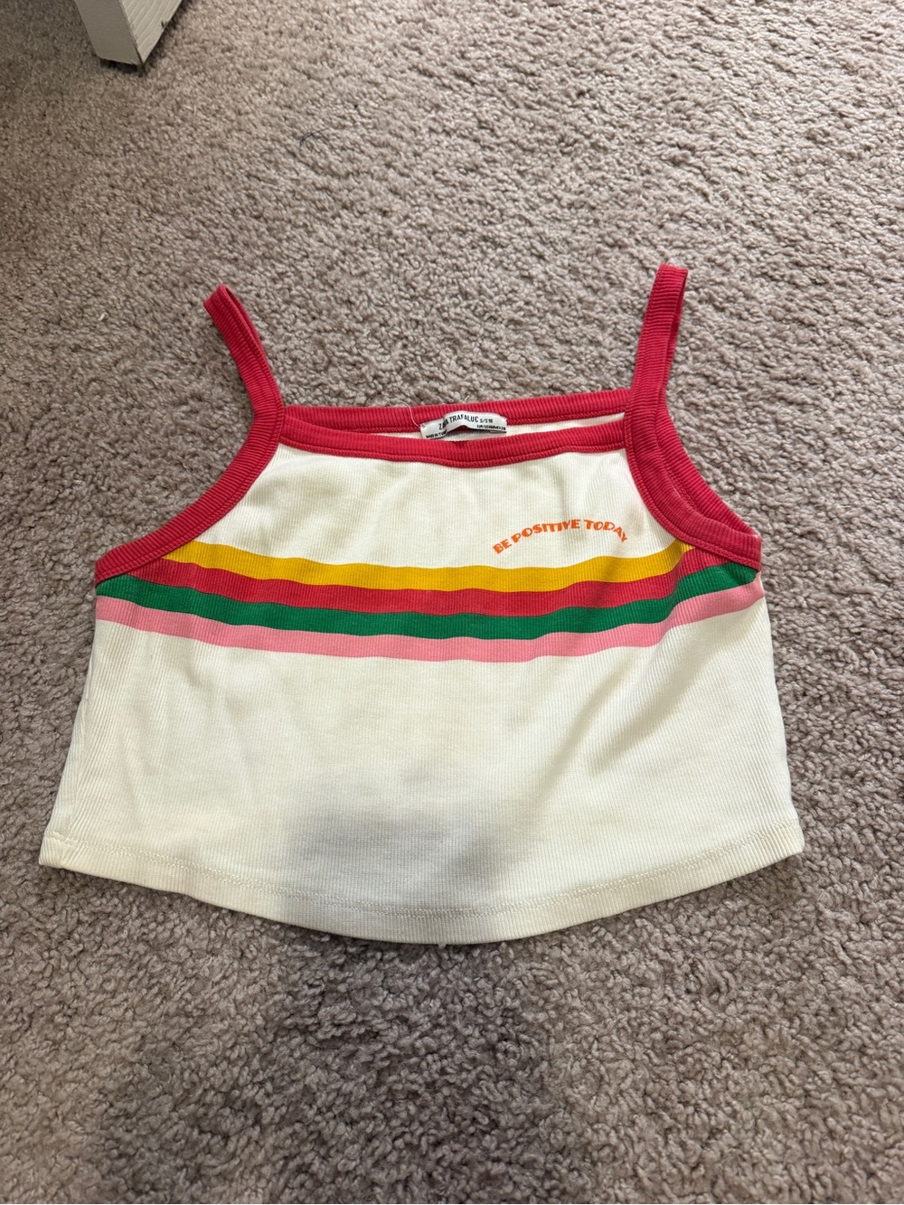 “Be Positive Today” Womens Crop Top